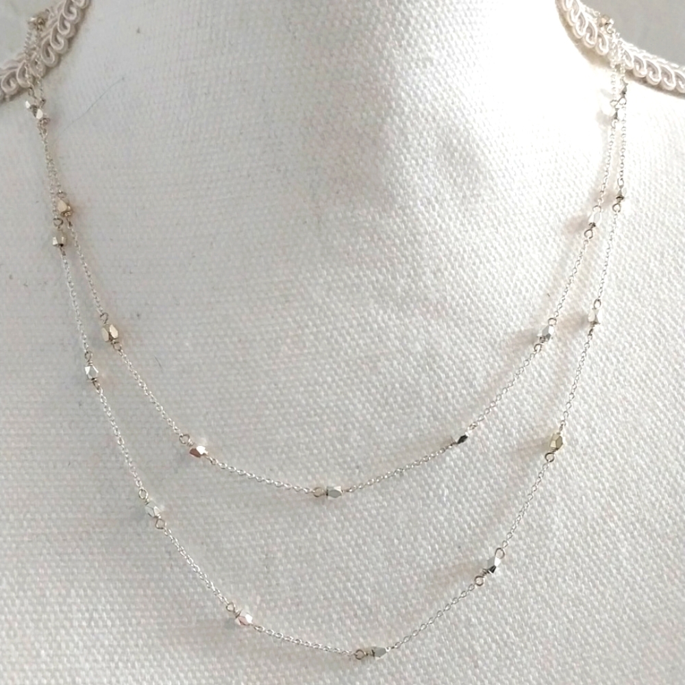GORJANA Sterling Silver Layered Station Necklace